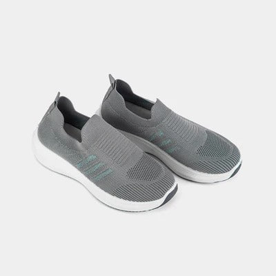 WOMEN'S GREY SKECHERS SHOES