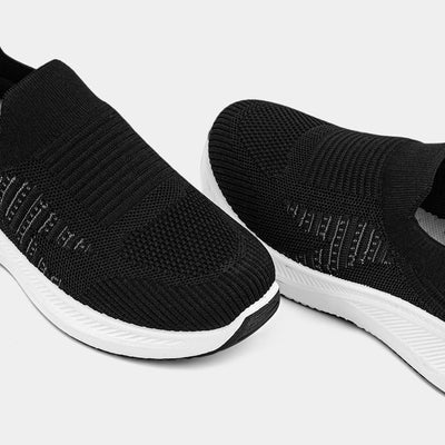 WOMEN'S BLACK SKECHERS SHOES