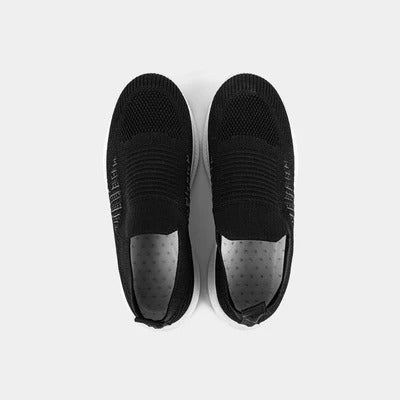 WOMEN'S BLACK SKECHERS SHOES