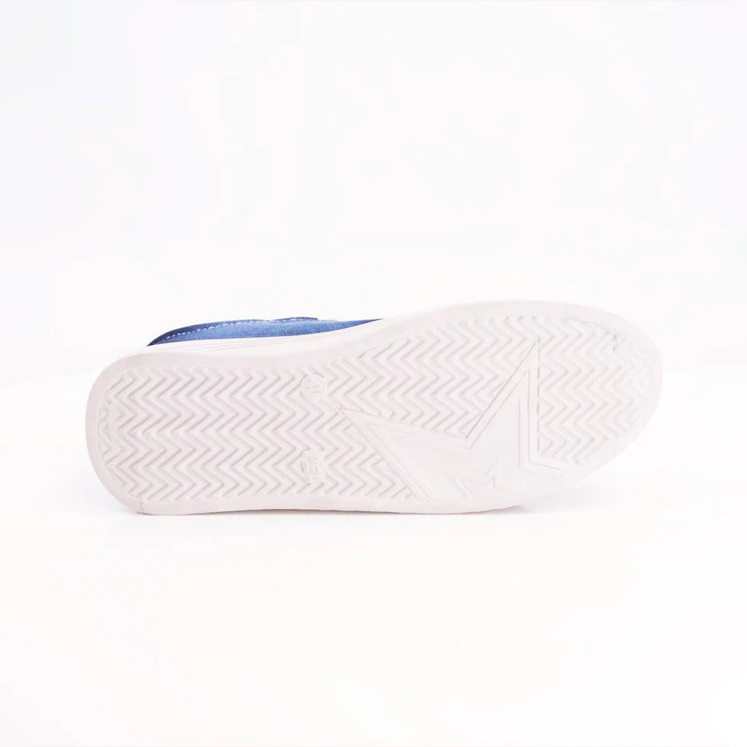 Kicks Walk Blue Classic Lace-up Solid Sneakers